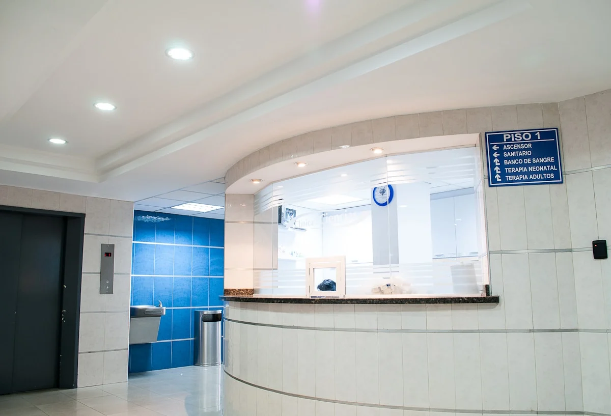 Hospital corridor background